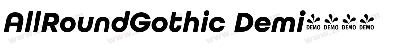 AllRoundGothic Demi字体转换